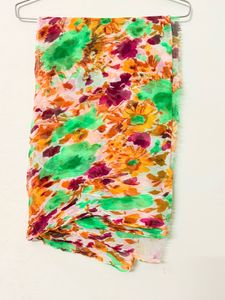 Vibrant Floral Kurta Set with Dupatta