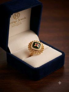 Exquisite Emerald & Ruby Gold Ring