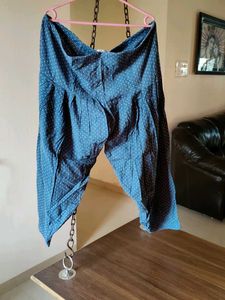 Stylish Blue Polka Dot Salwar Pants