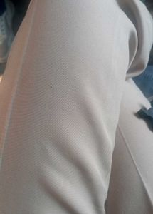 Beige Straight Formal pants