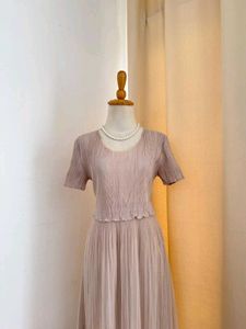Pleated Midi Dress - Chic & Elegant