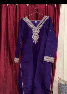 Embellished Purple Kurta