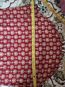 Beautiful Red Block Print Kurta