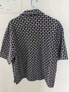 Zara Stylish Geometric Print Short Sleeve Shirt