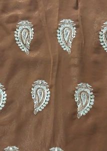 Brown Shimmery Saree