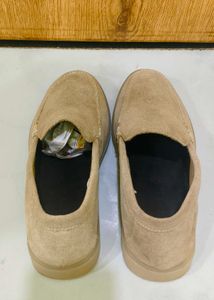 Stylish Tan Suede Loafers