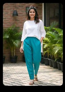 hip 40 Stylish Teal Palazzo Pants