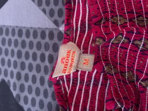 Stylish Burgundy Printed Jumpsuit