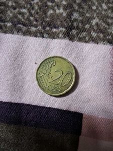 Vintage Euro 20 Cent