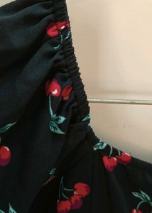 Cherry Print Midi Dress