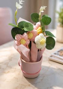 Handmade Crochet Flower Pot