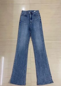Women's Flared Blue Denim Jeans