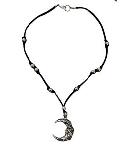 Crescent Moon Rose Necklace and earrings Set