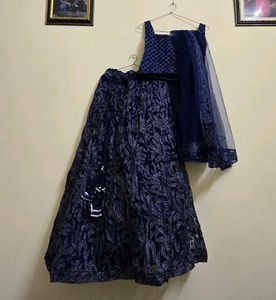 Elegant Blue Lehenga Choli Set