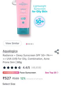 Aqualogica Radiance+Dewy Watermelon &amp; Niacinamide Sunscreen