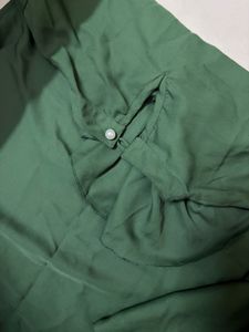 Elegant Green Formal Top