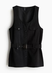 H&M Women’s Black Belted Waistcoat 🖤