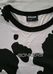 Cow Print Bonkers corner Graphic Tee