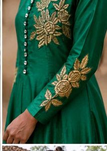 Elegant Green Embellished Gown