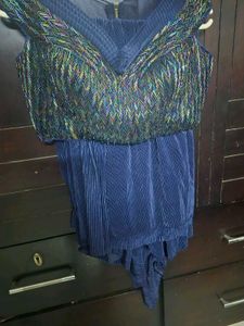 Designer Embellished Blouse with drapped saree