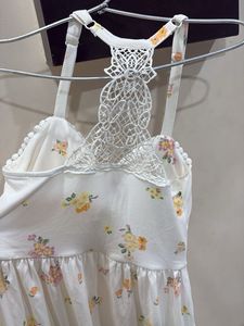Floral Print padded Summer Dress super smooth