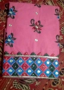 Pink suit Dress Material