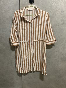 Striped Shirt Dress