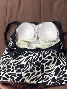 Animal Print Bikini Top