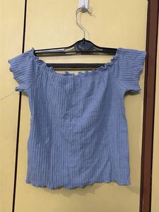 Ribbed Off-Shoulder Top