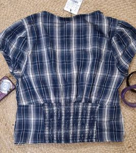 ୨୧ Cottagecore Plaid Button Down Top ୨୧
