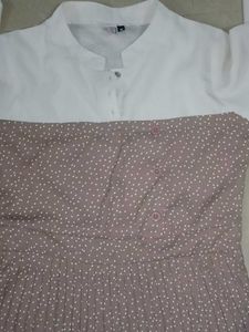 Elegant Two-Tone Dress