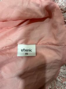 URBANIC Pink Floral Puff Sleeve Dress