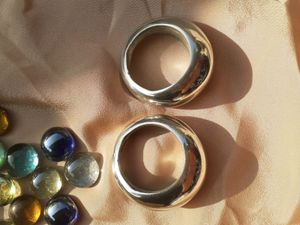 Brand New Set of 6 Art Deco Napkins Rings Sterling