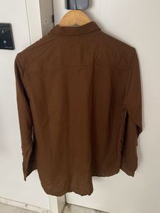 Classic Brown Button-Up Shirt