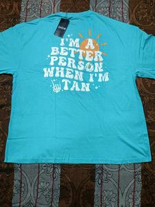 Shein "Better Person When I'm Tan" Graphic Tee