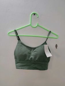Comfy Green Crop Top Bra