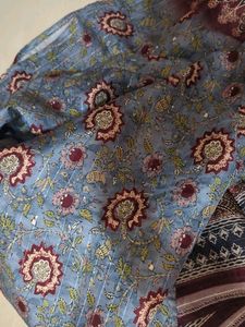 XL size New Maslin Kurti Dupatta Set
