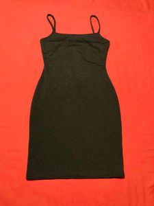 Black Bodycon Mini Cami Dress –