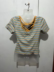 Striped "Sweet Girl" Top