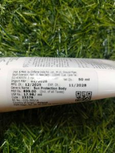 Oriflame Sun Zone SPF 50 Sunscreen