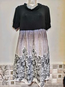 Boho Floral Print Midi Dress