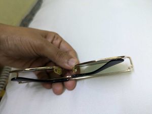 Sun Glass With Golden Frame