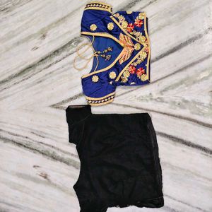 Designer Embroidered Blouse Set