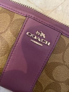 Authentic Coach Signature Cosmetic Pouch