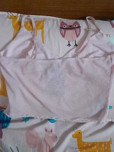 Pink Crop Cami Top
