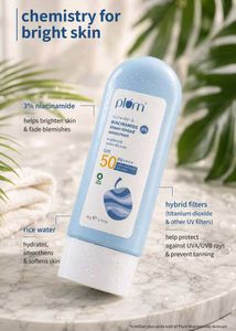 Plum Rice Water &amp; Niacinamide Sunscreen SPF 50