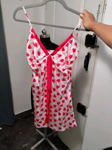 Cute Heart Print Nightdress