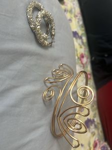 Chic Arm Cuff and Glittery Earrings