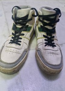 White High-Top Sneakers