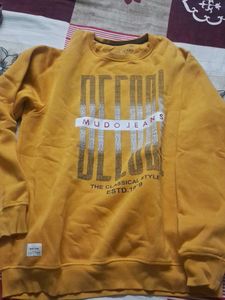 Mudo Jeans Yellow Graphic Sweatshirt